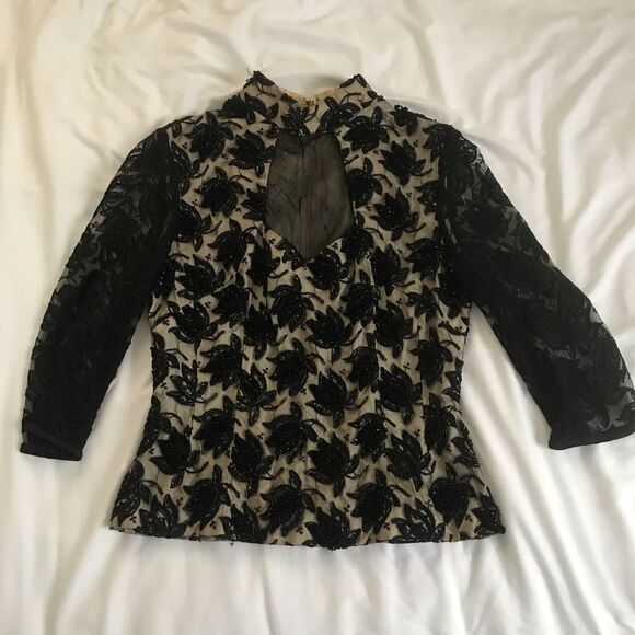 VINTAGE hand beaded blouse - Picture 1 of 6